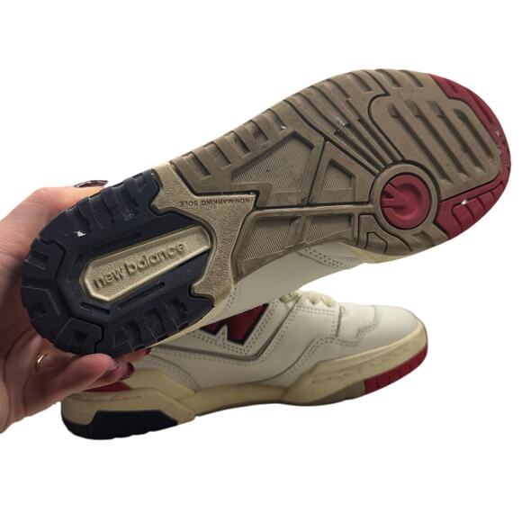 New Balance 550 x Aime Leon Dore White Navy Red Size W6.5 - Picture 4 of 7